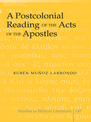cover image of A Postcolonial Reading of the Acts of the Apostles